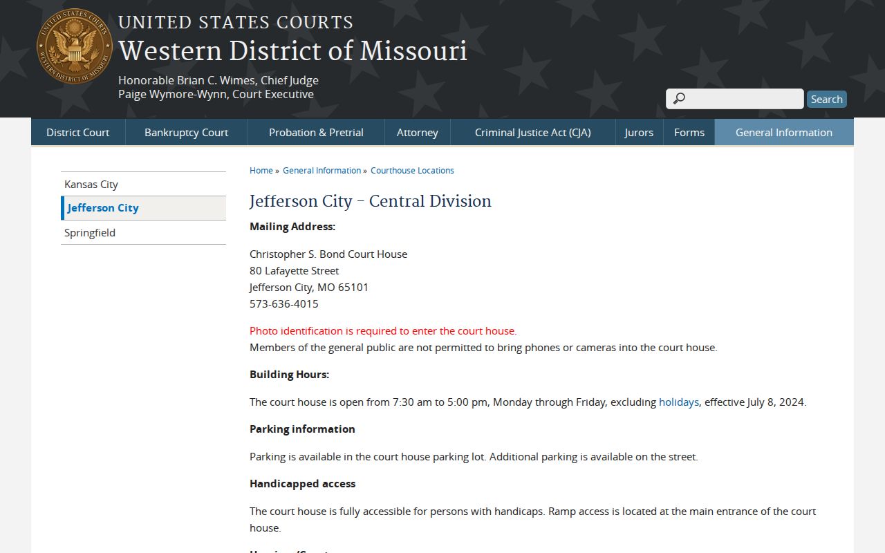 Osage County criminal history federal court records office